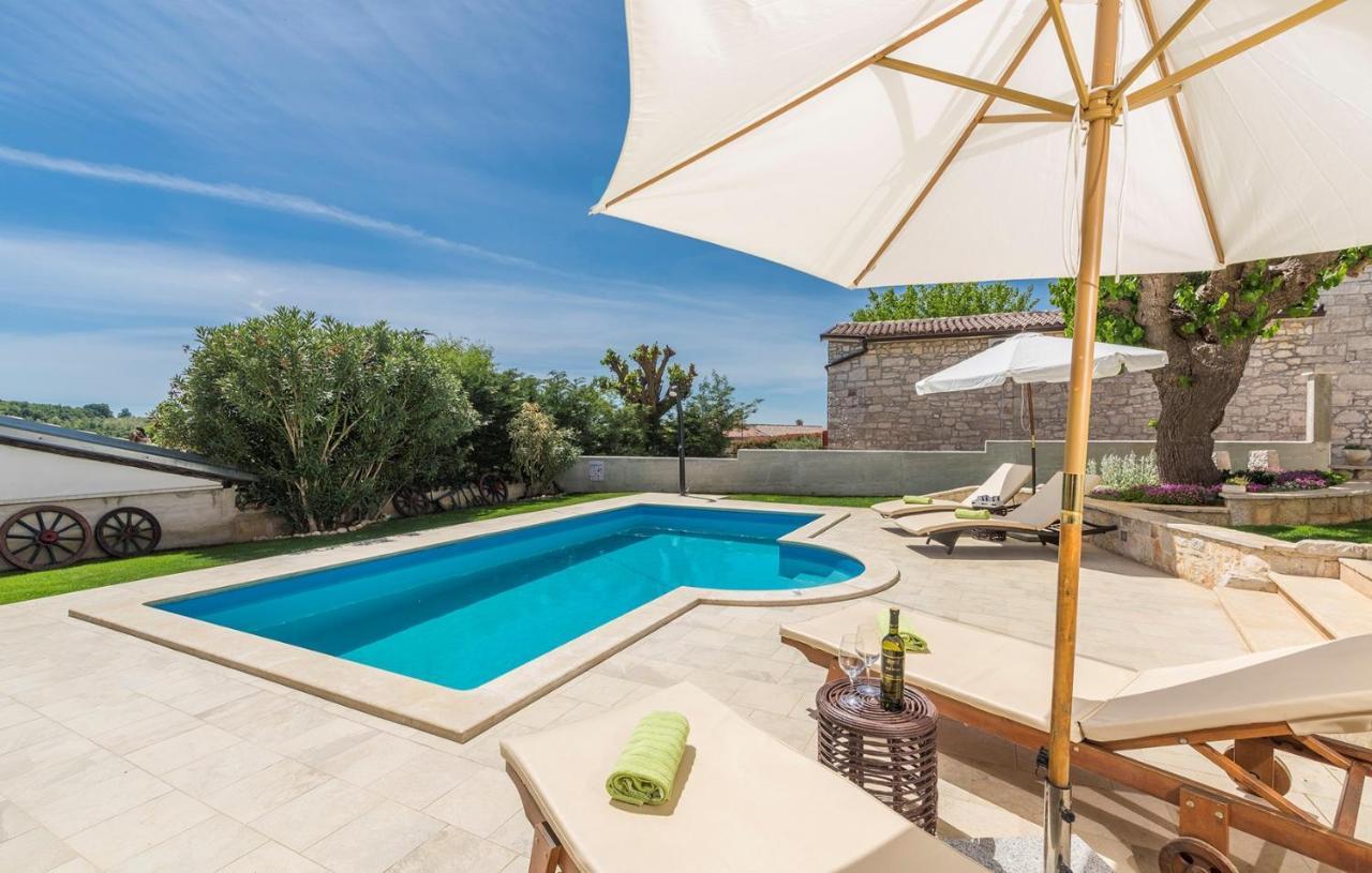 Beautiful Stone House - Villa Parentium With Private Pool Dracevac Ngoại thất bức ảnh