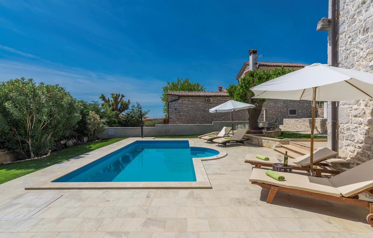 Beautiful Stone House - Villa Parentium With Private Pool Dracevac Ngoại thất bức ảnh