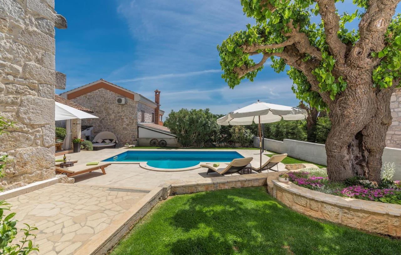 Beautiful Stone House - Villa Parentium With Private Pool Dracevac Ngoại thất bức ảnh