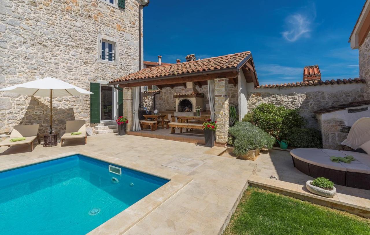Beautiful Stone House - Villa Parentium With Private Pool Dracevac Ngoại thất bức ảnh